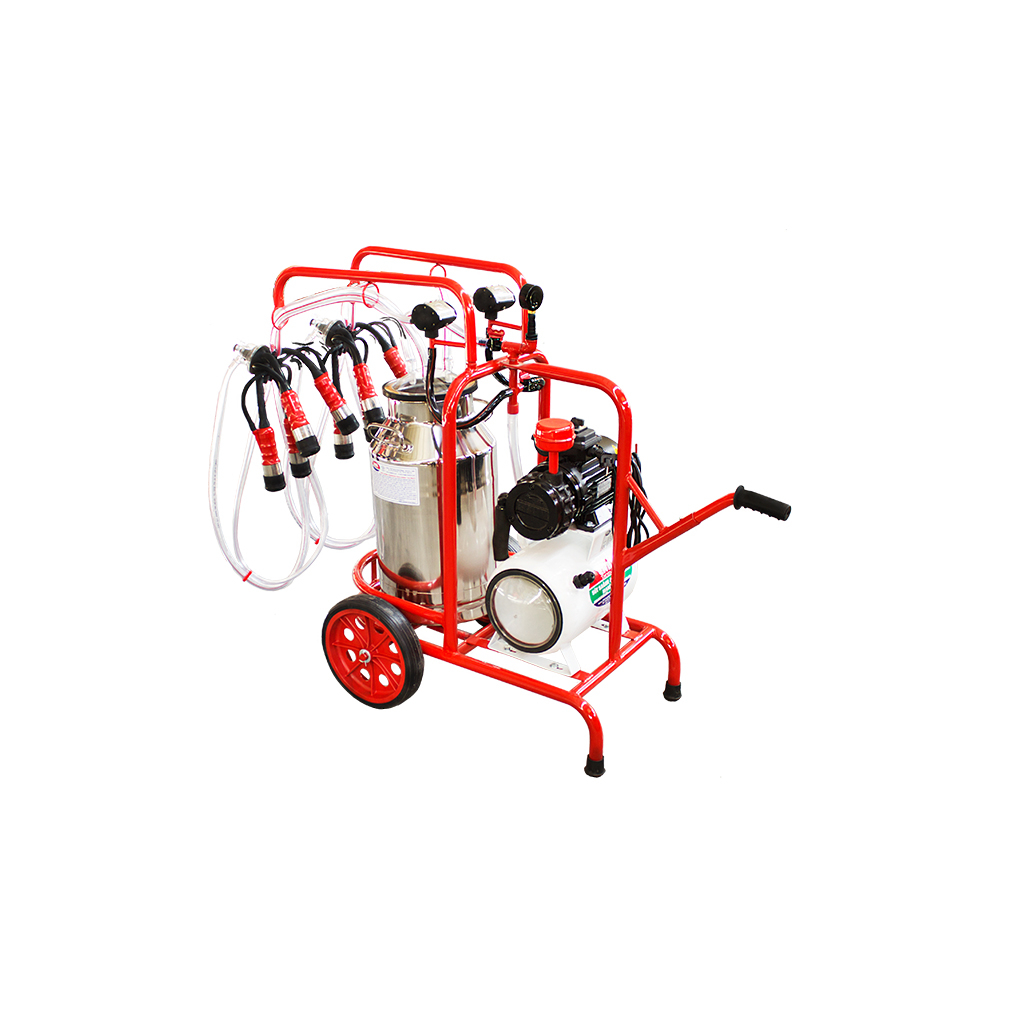 Süt Sağım Makinası, Tek Krom Güğüm Çift Sağım, Kuru Tİp SM250