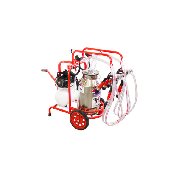 Süt Sağım Makinası, Tek Krom Güğüm Çift Sağım, Kuru Tİp SM250 - Görsel 4