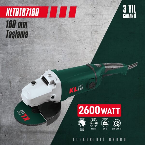 Profesyonel Büyük Taşlama, KLPro, KLBT87180 - Görsel 2