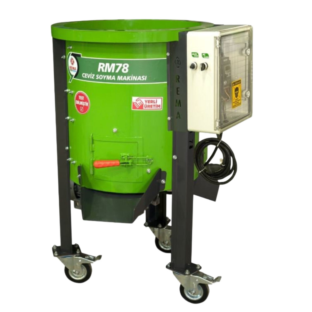 Devir Ayarlı Ceviz Soyma Makinası Rema RM78 39Kg/78L 220V