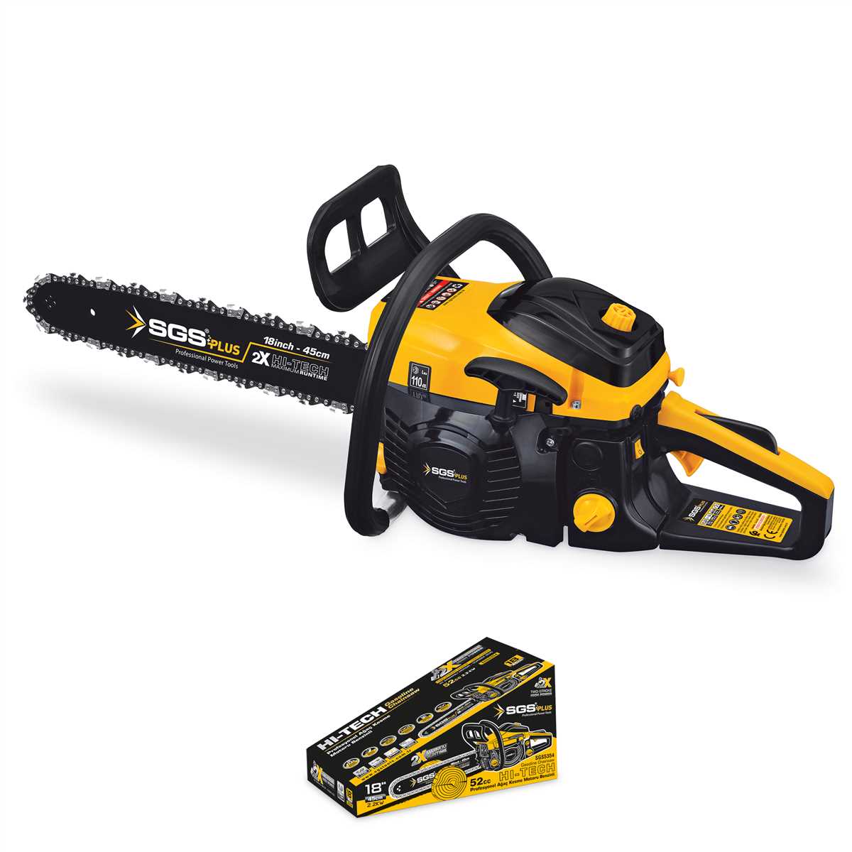 Benzinli Ağaç Kesme Motoru 52cc 45cm SGS5354