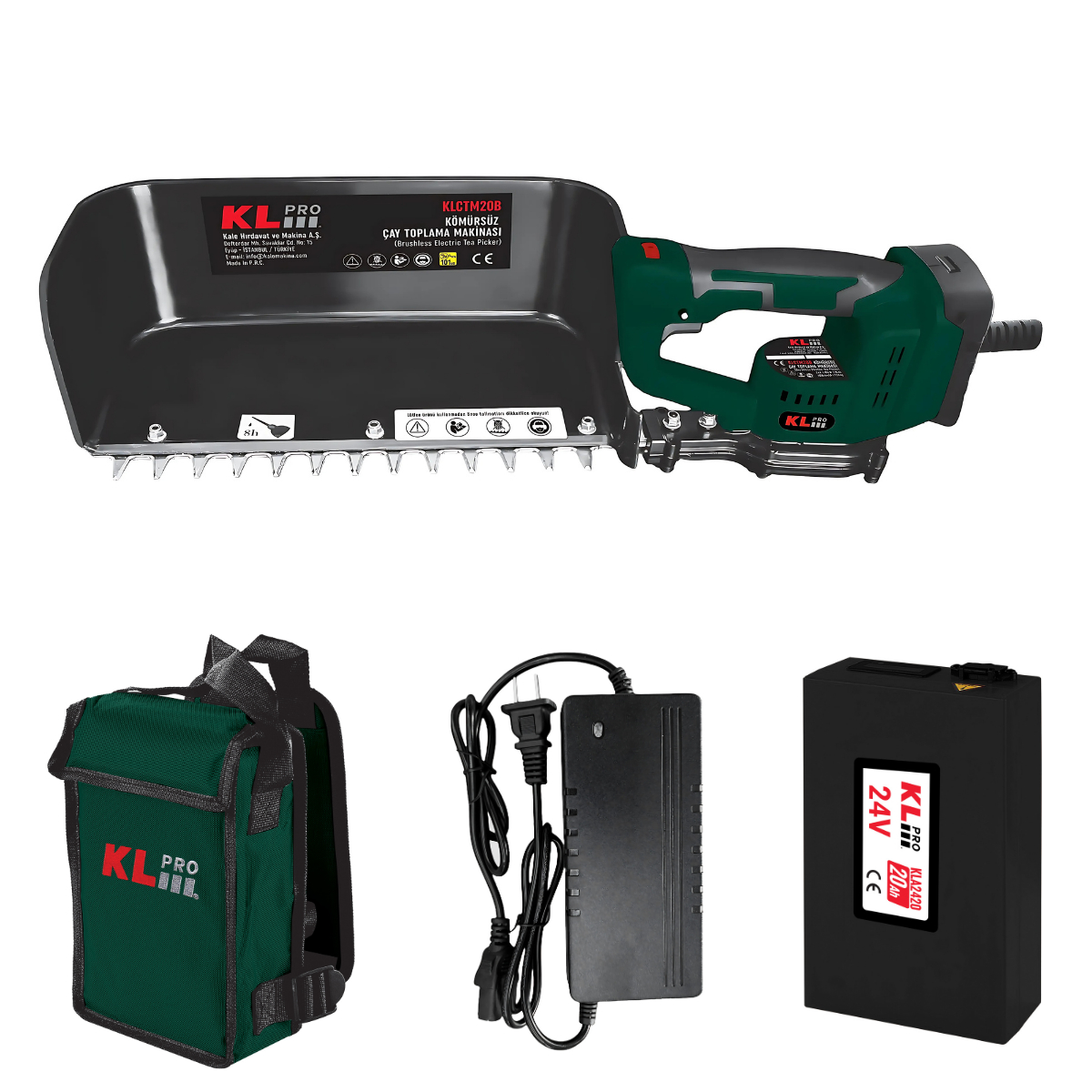 Şarjlı Çay Budama Makinası,24V/20Ah, Klpro KLCTM20B-20